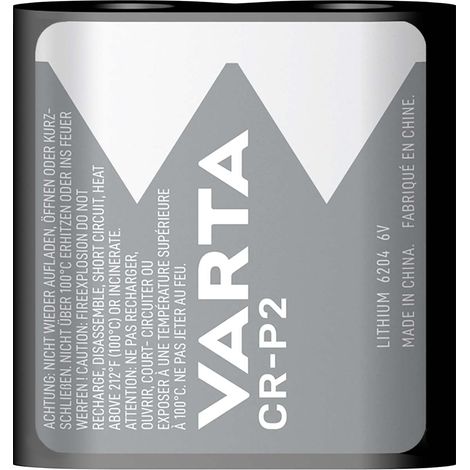 Bateria de litio cr p2 6 v cc 1450 mah 1 blister gris plata