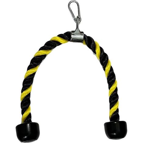 Attaches de câble de corde à triceps de 68,6 cm – Accessoires polyvalents pour machine à câble de salle de sport à domicile – Attache à tirer vers le bas pour une meilleure condition (1/5)