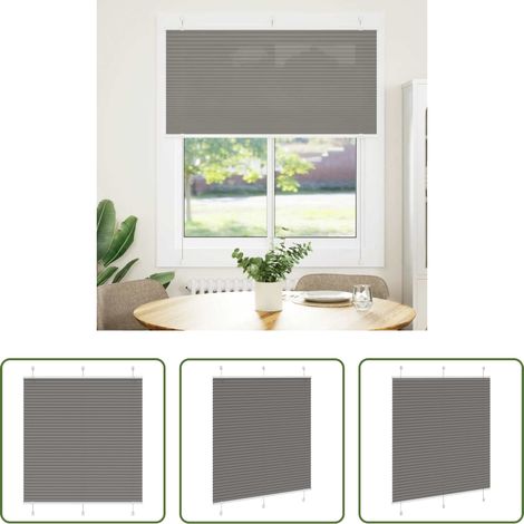 Plissee 115x100 cm - Plissee Anthrazit 115x100 cm Stoffbreite 114,4 cm Polyester (1/5)