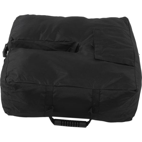 Sac de lestage carré pour pied de parasol, stable et doté d'une ouverture latérale pour parasol d'extérieur. (1/5)