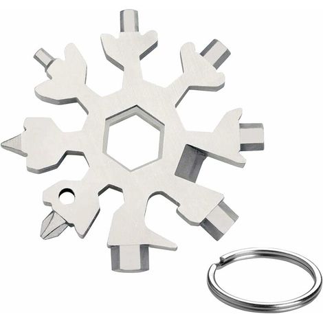 Mini outil multifonction portable, acier inoxydable, 18 en 1.-AquaForge (1/5)