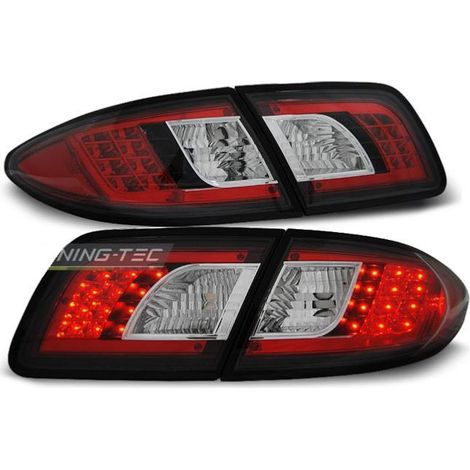 Paire de feux arriere Mazda 6 02-07 LED noir (1/2)