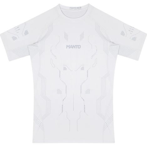 MANTO Rashguard Kurzarm SHIELD Weiß S