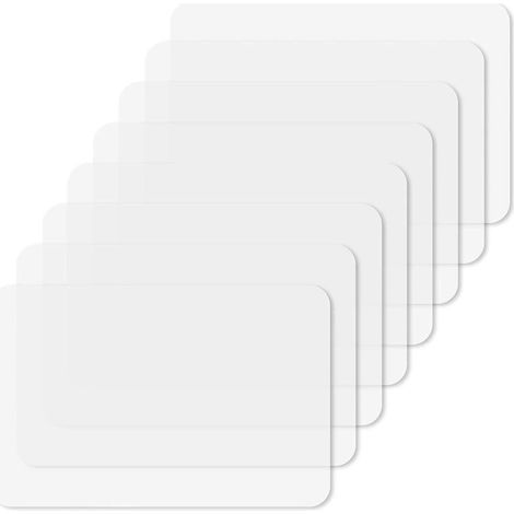 8 transparente Platzsets, 43 x 28 cm, hitzebeständige Tischsets (1/3)