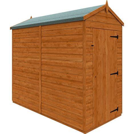 8x4 Flex Apex Windowless 12mm Flex - L238.8 x W115 x H209 cm - Solid Wood/Softwood/Pine - Burnt Orange