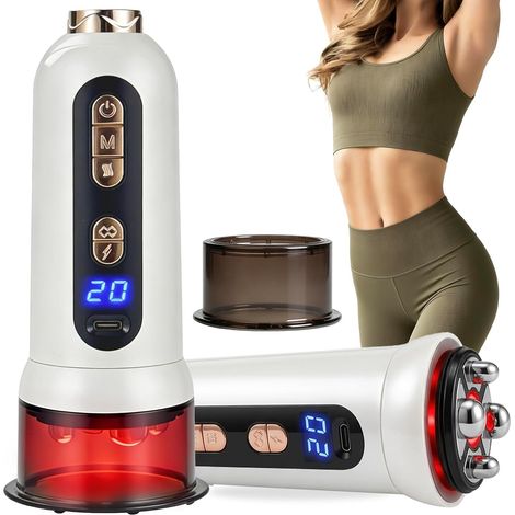 5-in-1 Body Sculpting Machine - Gua Sha and Cupping Vacuum Massager, Lymphatic Drainage Massager, Anti-Cellulite Tool and Skin Firming Treatment