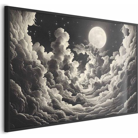 Poster – Mond und Sterne singen zwischen den großen Wolken (1/4)