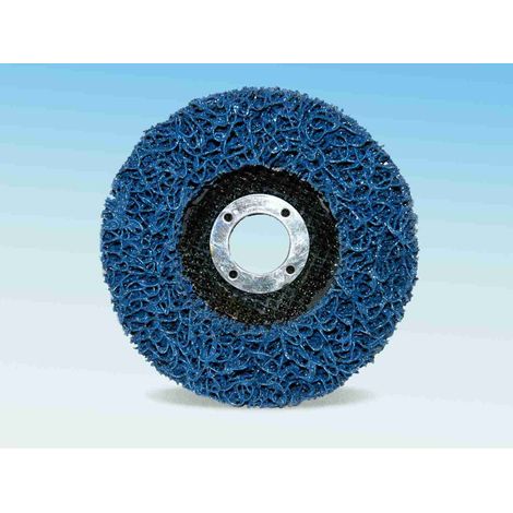DISCO POLIFIBRA SU FIBRA 115mm BLU SVERNICIATURA LEGNO METALLI