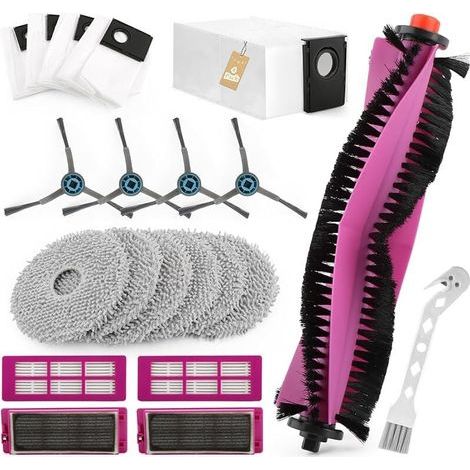 20PCS Kit accessoires de Rechange pour Eureka J15 Pro Ultra Aspirateur Robot avec 1 Brosses Principales, 4 Brosses Latérales, 6 Ch (1/4)