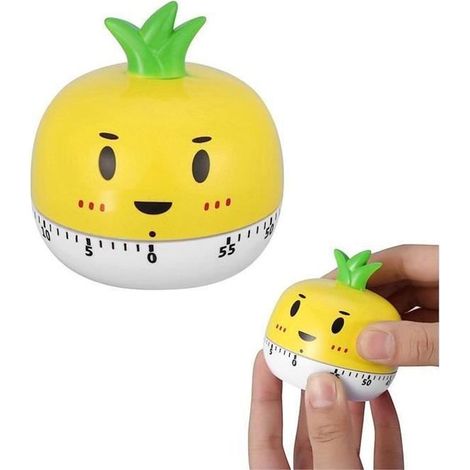 Timer da cucina, timer da cottura a forma di frutta, timer meccanico manuale, regolabile manualmente, per cucinare, sport, palestra