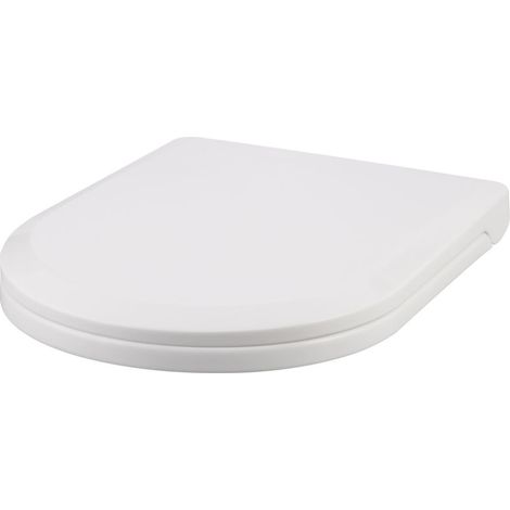 Housse de siège de toilette tendance en forme de D à fermeture douce, facile à nettoyer et durable, fermeture éclair sur le dessus, blanc-39 46 cm x 35,5 cm (1/5)