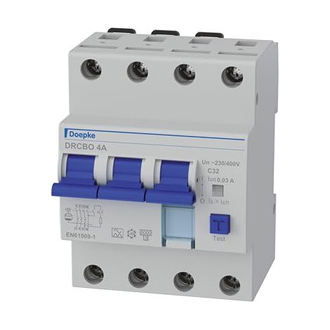 COMBINAISON FI/LS/RCBO DOEPKE DRCBO 4 C32/0,03/3N- 9945127