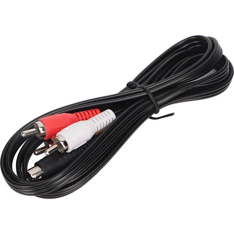 Câble Mini DIN 4 broches vers 3 RCA pour lecteur DVD, TV, HDTV, système audio - 1,5 m (1/5)