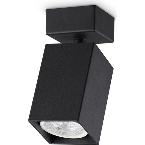 Ideal Lux Applique moderna DYNAMITE 1 luce GU10 nero metallo