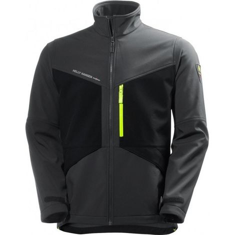 Veste Aker Softshell taille S gris foncé/noir (1/3)