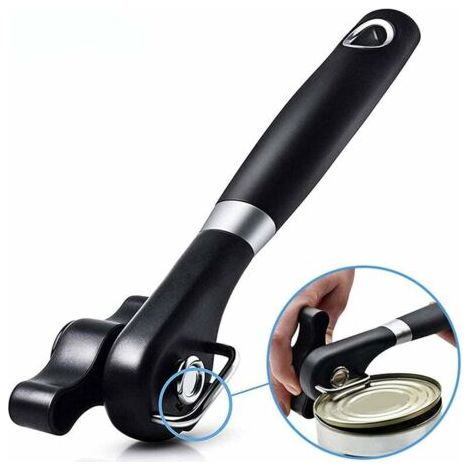 Ouvre-boîte manuel. ouvre-boîte en acier inoxydable de qualité alimentaire. ouvre-boîte de cuisine professionnel ergonomique (1/4)