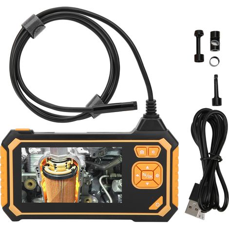 Endoscope numérique industriel étanche à double lentille de 8 mm avec écran LCD 4,3 pouces 1080P 8 lumières LED (1/5)