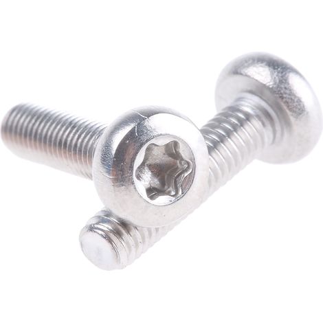Vis de sécurité inviolable, M3, tête Cylindrique, en Acier Inoxydable A2 304 ( Prix pour Sachet de 50 )