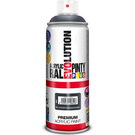 Vernice Spray PintyPlus Evolution 520cc RAL 7016 Grigio Antracite Opaco