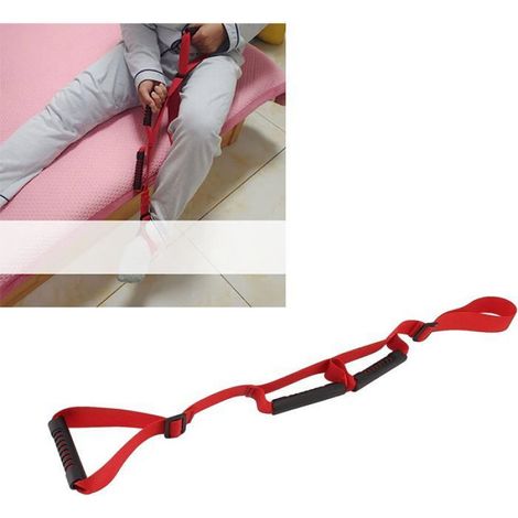 Sangle de levage de jambe, Relevage de pied pour rééducation de l'hémiplégie Rouge (1/4)