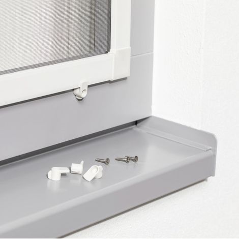 Primaster Vorreiber-Set für Fliegenschutzfenster weiß - 4 Stück Insektenschutzfenster (1/2)