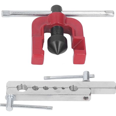 Kupferrohr-Bördelwerkzeug mit Vorrichtung 3/16 Zoll, 1/4 Zoll, 5/16 Zoll, 3/8 Zoll, 1/2 Zoll, 5/8 Zoll, Messing-Aluminium-Rohr-Bördelwerkzeug-Set (1/5)