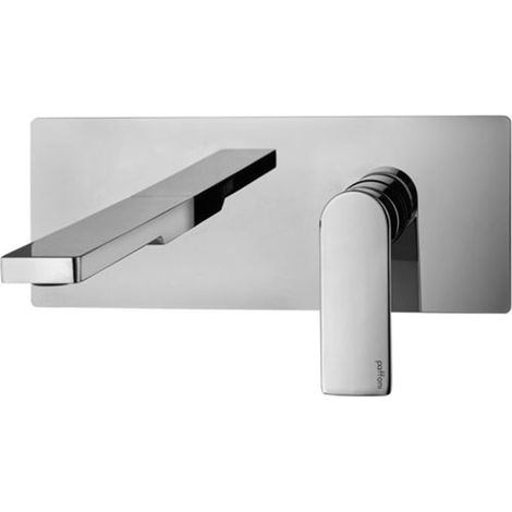 Miscelatore lavabo a muro Tango cromo con piastra di Paffoni (1/4)