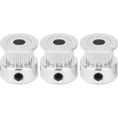 Poulie De Courroie De Distribution - 20 Dents Et 60 Dents - Alésage 8 Mm - Pour Fraiseuses Et Perçage - Lot De 3 (1/5)