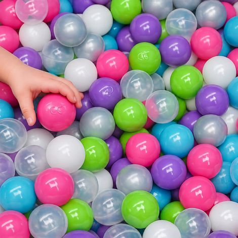 350 Bunte Bälle für Bällebad - 5,5cm Bällebad Bälle Kinder Spielbälle Bällepool (1/5)