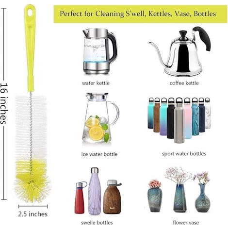 Reinigungsbürsten- und Flaschenbürsten-Set – 1 Set, flexibel für Bierdosen, Tassen, Tee- und Kaffeetassen – Mehrfarbig (1/5)