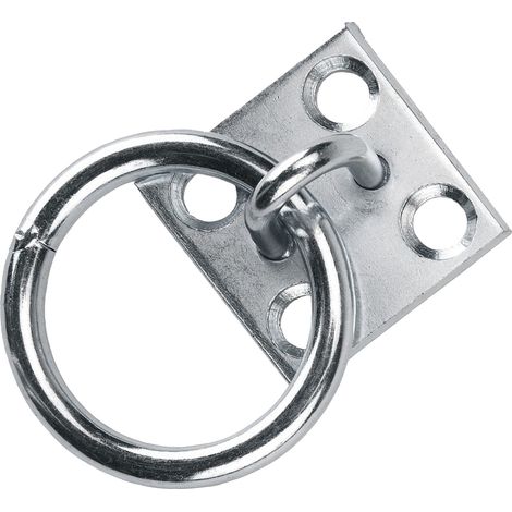 Anneau d'attache en métal antirouille pour box et écurie. (1/5)