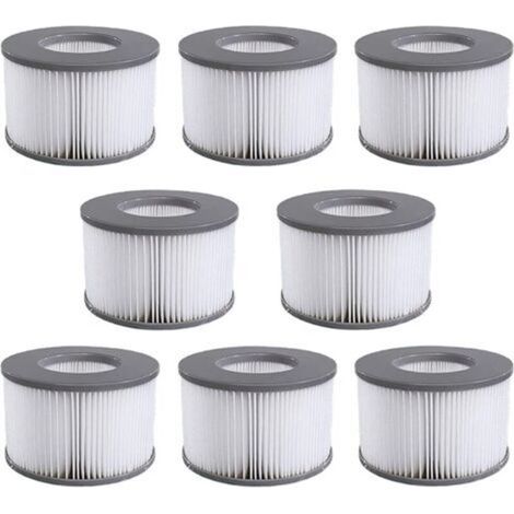 LAN Mscomft Filtre Spa Lite pour mspa,Filtre pour mspa Lite, pour MSPA Whirlpoal Filter - Cartouches filtrantes pour sous - Bateaux et Spa Chauds - Modèle à partir de 2020 (8 pièces.) (1/4)