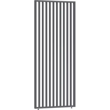 pannello laterale a lamelle verticali per pergola ombréa "vs" in alluminio antracite 1 mt (1/4)
