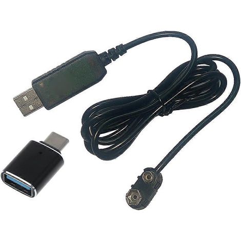 Convertisseur élévateur de tension 5V vers 9V CC, câble d'alimentation pour multimètre, microphone, télécommande de jouet et appareils médicaux (1/5)
