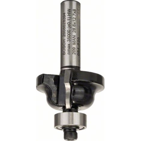 Fresa perfilar B 8 mm R1 4 mm B 8 mm L 124 mm G 54 mm BOSCH 2608628394