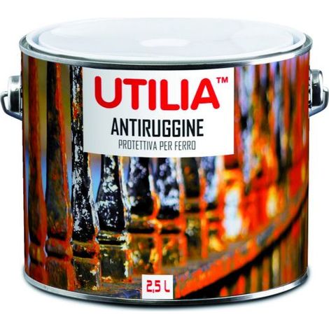 Utilia antiruggine  lt. 2,5 grigio (2 pezzi) - Utilia