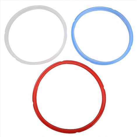 Joint de silicone de rechange pour Cookeo 8L – Lot de 3 joints d'étanchéité, compatible avec autocuiseur Foodi, anneau de remplacement résistant à la chaleur (1/5)