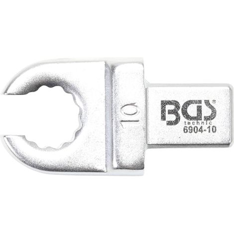 BGS Einsteck-Ringschlüssel offen 10 mm Aufnahme 9 x 12 mm - 6904-10