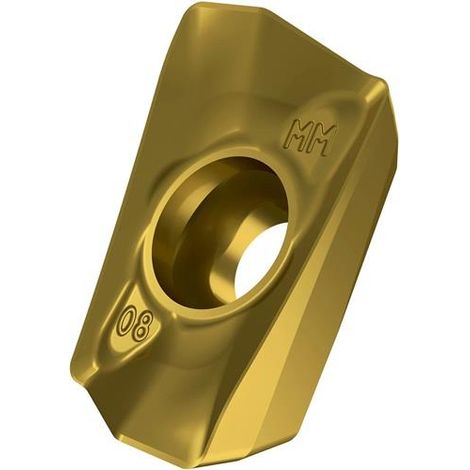 Fräswendeschneidplatte ISO ADMX 160608SR-MM:M6330 D.4,5mm PVD beschichtet Gold (1/2)