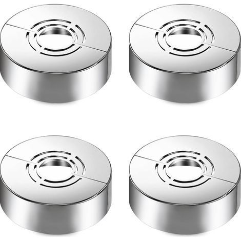 Ein Set aus 4 Duschrosetten, 3 Größen in 1, Abdeckrosette für Ø20 mm/25 mm/33 mm, geteilte Abdeckrosette für Duschzubehör und Armaturendekoration (1/5)