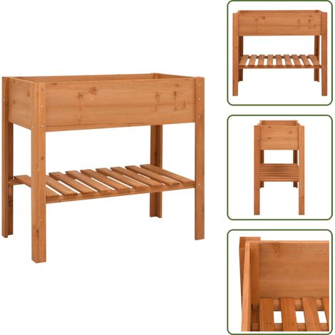 Jardinière 88x43x80 cm Bois de sapin - Jardinier - Plante - Supports Pour Plantes - Meuble Extérieur - Rangement Intérieur (1/5)