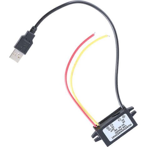 Kfz-Stromversorgungsmodul USB 5V2A auf 3V1A Konvertermodul 24cm/9,45in USB-Kabel