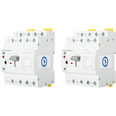 Automatischer Transferschalter, ATS G2R 4P 63A DIN-Schiene Dual Power Automatischer Transferschalter Elektrische Wahlschalter 220V
(2PCS)