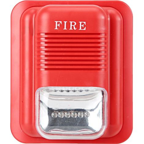 Ciel-Système de sécurité d'alerte de sirène stroboscopique d'avertissement d'alarme de protection contre l'incendie DC12V/24V (1/5)