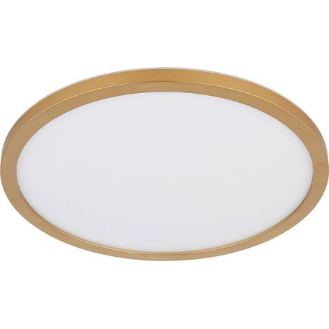 Plafoniera Plafoniera per bagno Plafoniera per soggiorno Plafoniera per sala da pranzo, plastica ottone bianco, retroilluminazione IP44 funzione memoria dimmerabile, 18W 1600Lm 3000K bianco caldo, P 2