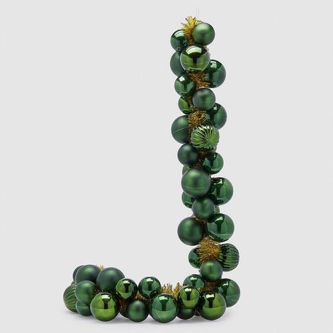 EDG Enzo De Gasperi Festone Natalizio Palline Mix 50 Pz L 170 Cm D 8-10 Cm Verde