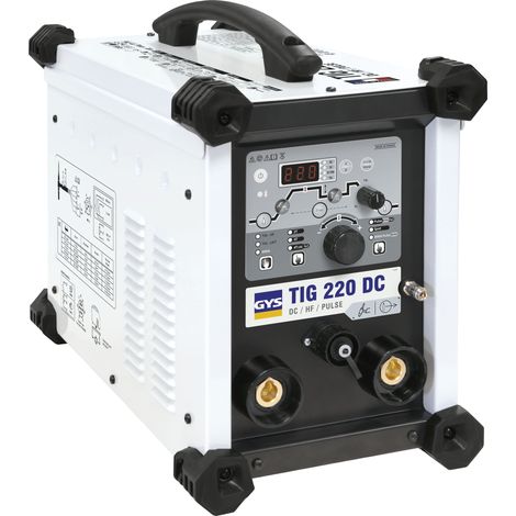 GYS – Poste à souder TIG 220A DC HF – Soudage haute qualité acier doux et inox – Courant jusqu'à 220A – Mode pulsé pour tôles dès 0.3mm