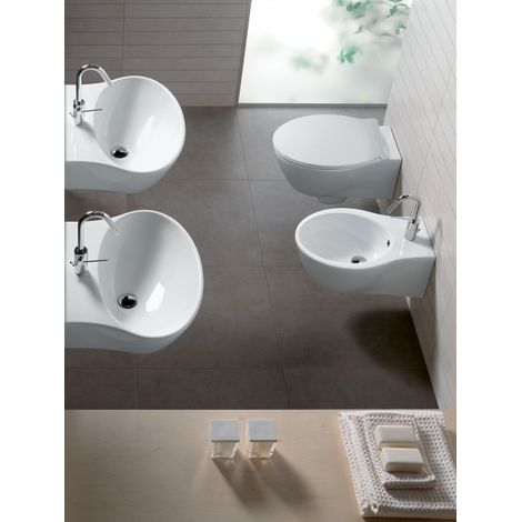 Bidet sospeso bianco lucido - Hatria Nido (1/3)