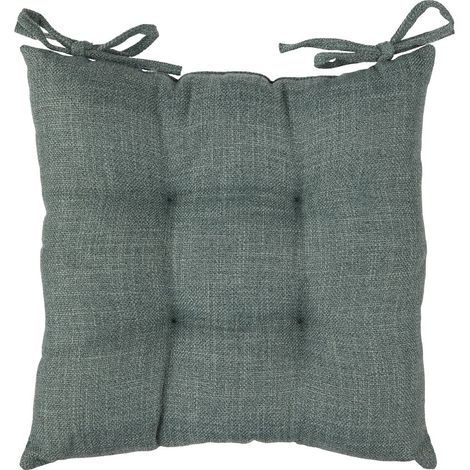 Stuhlgalette Clem dunkelgrün 38x38cm - Atmosphera créateur d'intérieur