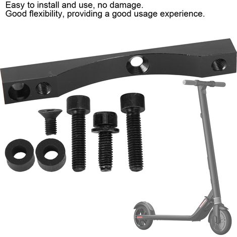 Support de fixation en alliage d'aluminium pour kit de frein à disque - Accessoire conversion trottinette XIAOMI (1/5)